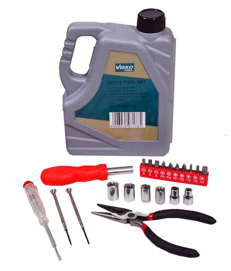 Visko YT1036 22 Pcs Oil Can Shape Mini tool Set