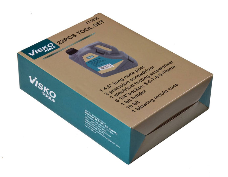 Visko YT1036 22 Pcs Oil Can Shape Mini tool Set