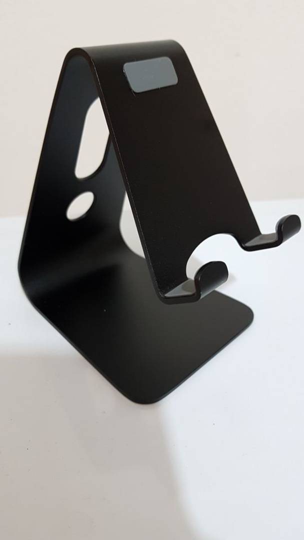 Flexible Balck Mobile Stand With 180 Degree Rotation Comes With Charging Sockets