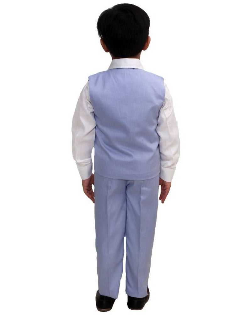 3 Piece Suit Set with Bow-Tie, Shirt, Trousers and Waistcoat for Kids and Boys