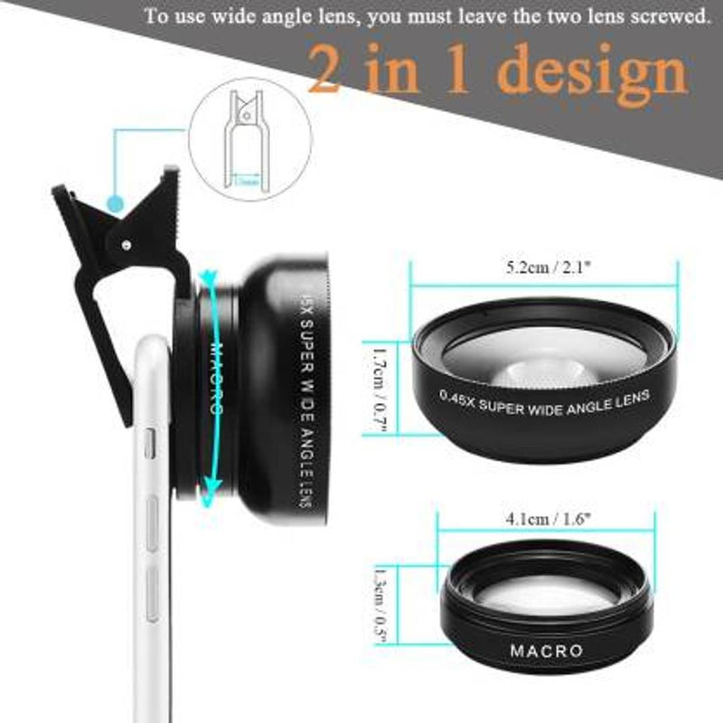 Ultra Wide Angle Lens Attachment For All Mobile Phones
