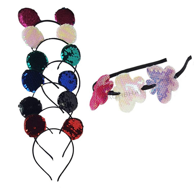 Assorted Creative Multicoloured Hairband For Girls - Set Of 6