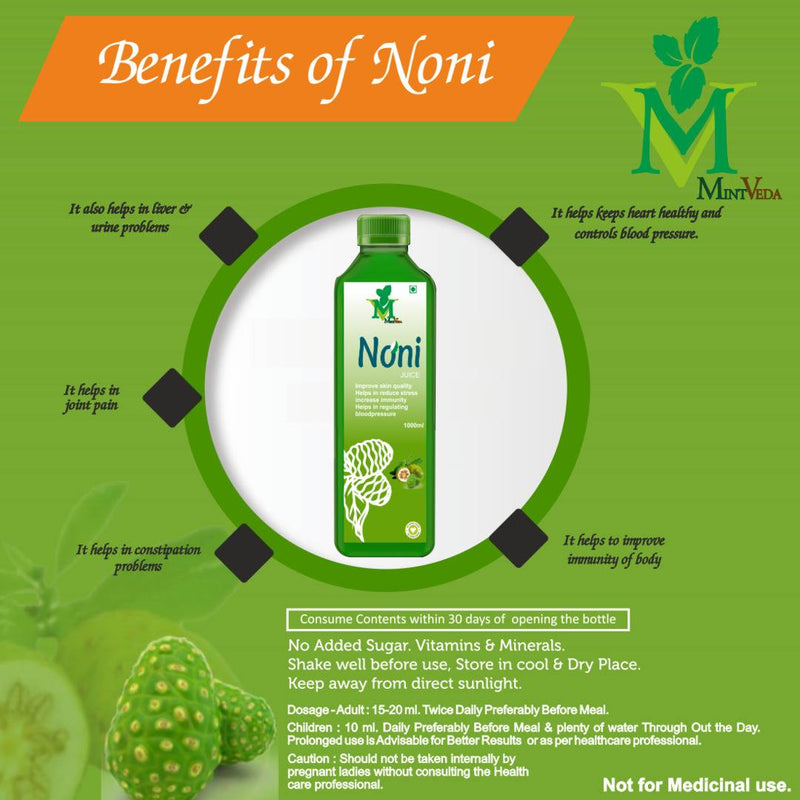 Noni (Sugar Free) Juice (1Liter) Pack Of 3
