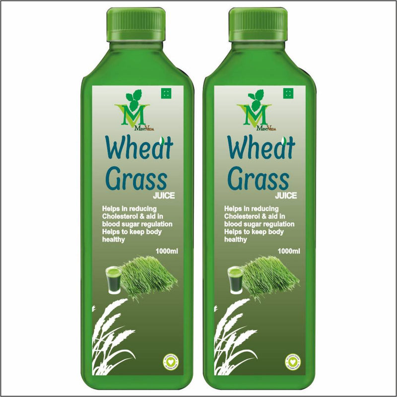 Wheat Grass (Sugar Free) Juice (1Liter) Pack Of 2