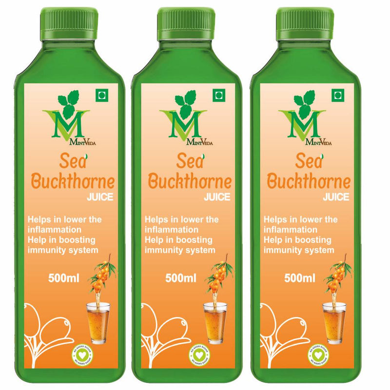 Sea Buckthorn (Sugar Free) Juice (500Ml) Pack Of 3
