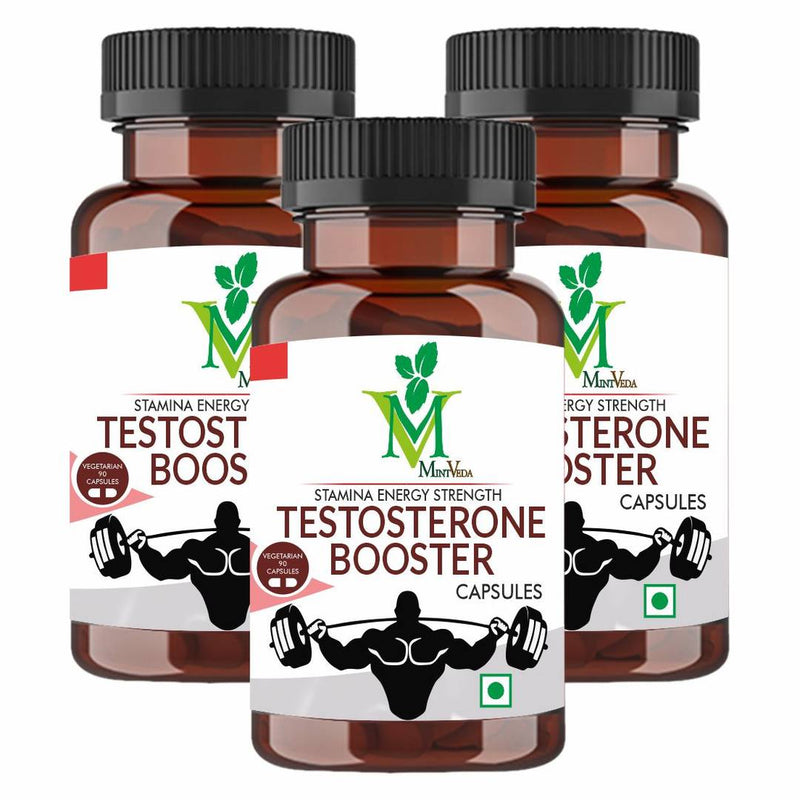 Testosterone Booster For Men Vegetarian Supplement 90 Capsule Pack Of 3