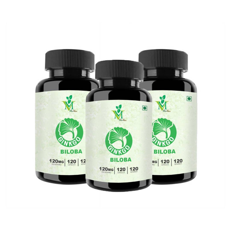 Ginkgo Biloba Vegetarian 120 Capsules Pack Of 3