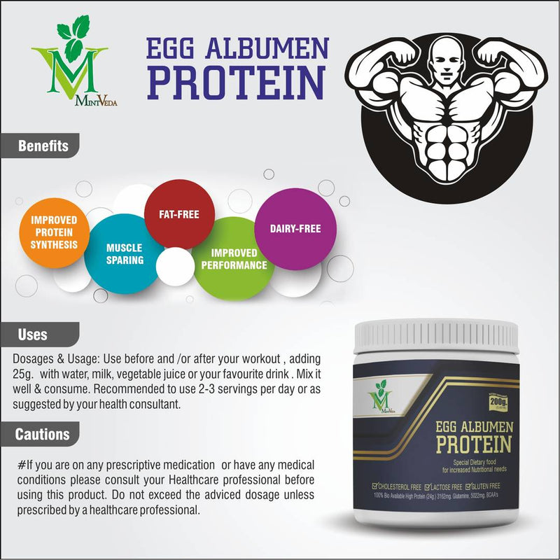 Egg Albumen Protein Powder (200G) Pack Of 3