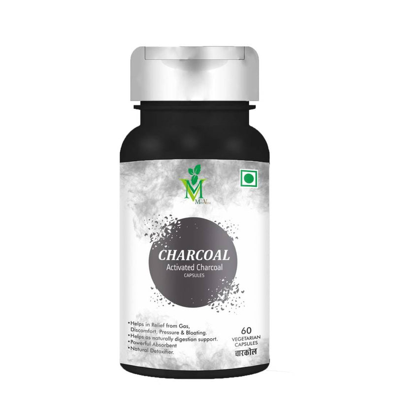 Activated Charcoal Vegetarian 60 Capsules Pack Of 1