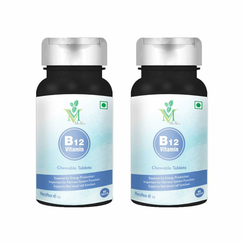 Vitamin B12 Chewable Vegetarian 60 Capsule Pack Of 2