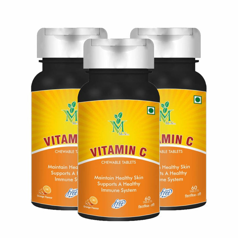 Vitamin C Chewable Vegetarian 60 Capsule Pack Of 3