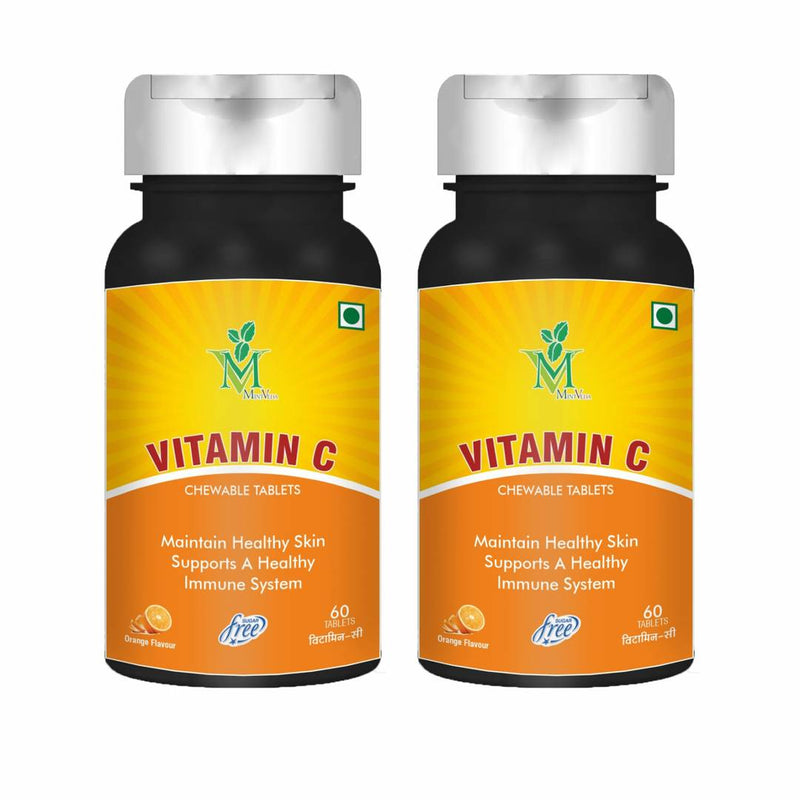 Vitamin C Chewable Vegetarian 60 Capsule Pack Of 2