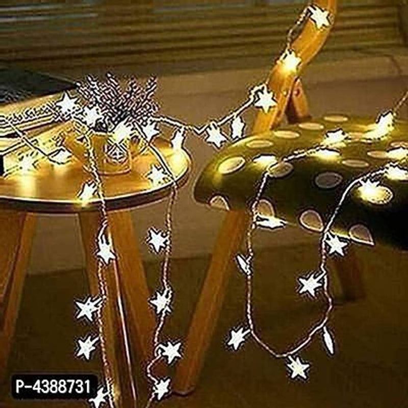 LED Curtain String Lights Decoration (20 Stars, Warm White)