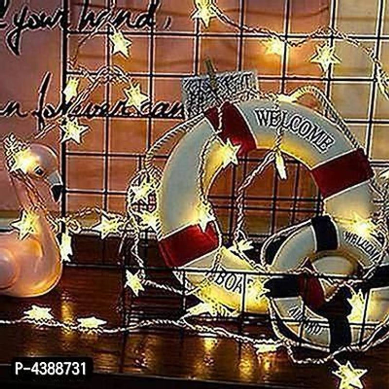 LED Curtain String Lights Decoration (20 Stars, Warm White)