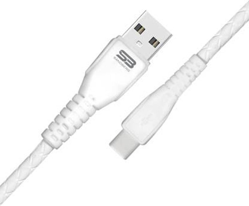Data & Charging cable Type C white FB long 1.5 m USB Type C Cable  (Compatible with Mobile, Laptop, Adopter, White, One Cable)
