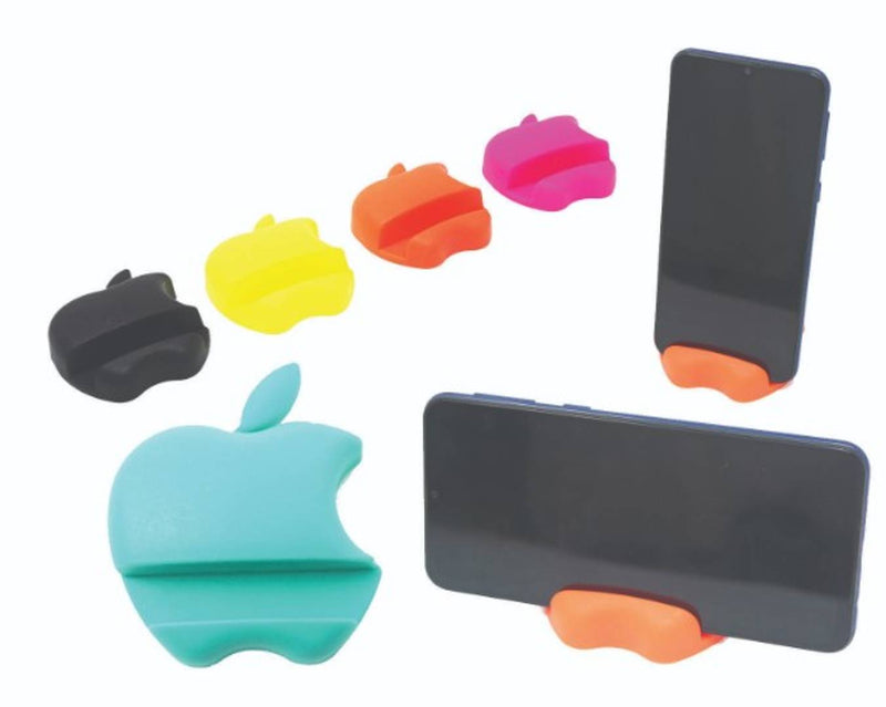 APPLE SHAPE Desktop Stand for all smartphones (MULTICOLOUR) (COLOUR MAY VARY)