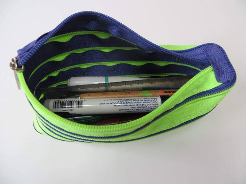 Zip Pencil Pouch - Pack Of 2 Assorted Colors