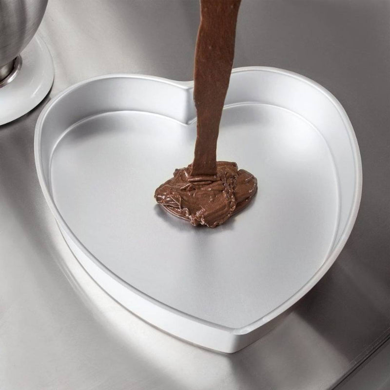 Rolex Aluminium Heart Shape Cake Baking Mould Set of 3