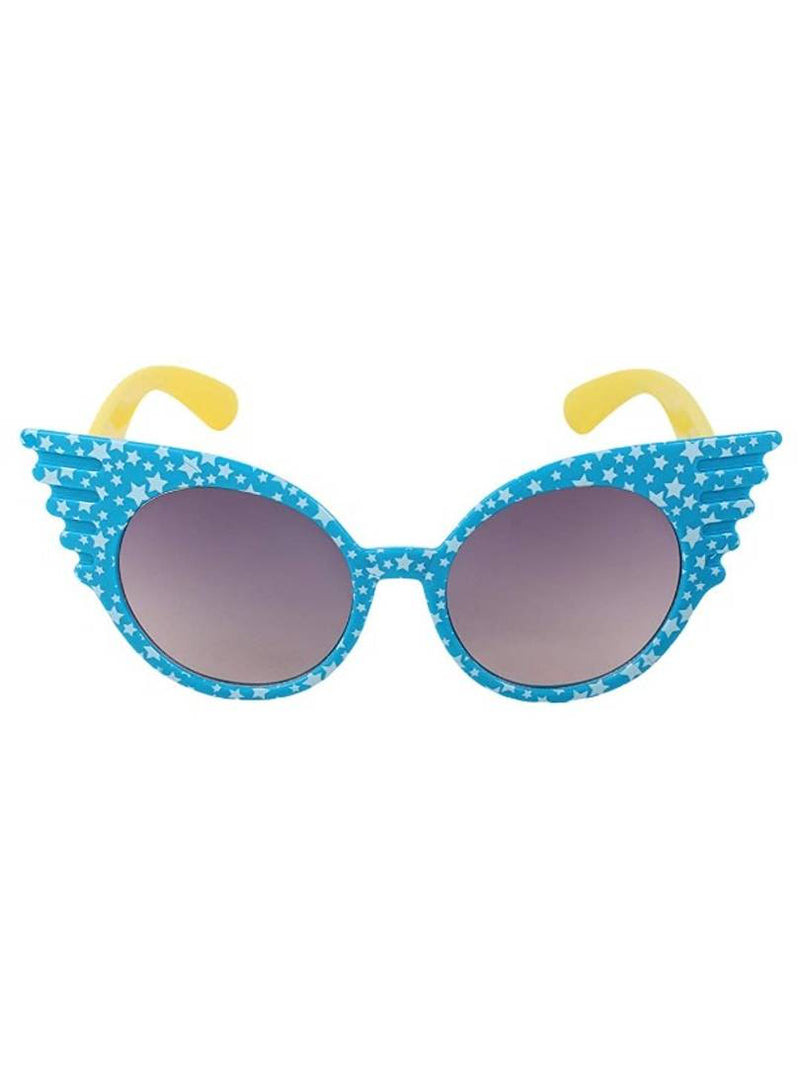 Pretty UV Protected Blue Children Sunglasses with Case and Wipes