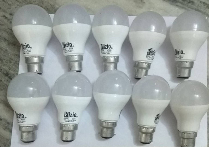 12W Led Bulb Plastic Body (Set Of 10)