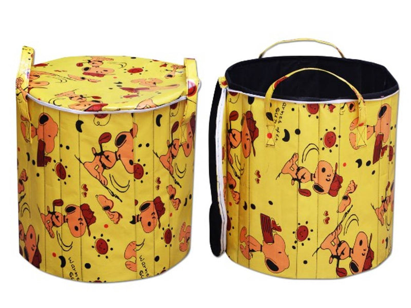 Multicoloured Printed Foldable Round Large Size Laundry Bag