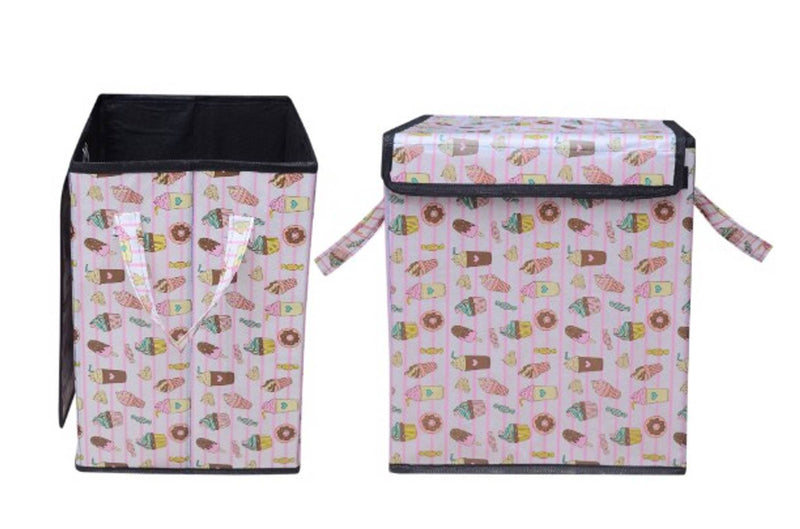 Multicoloured Printed Rectangular Large Size Laundry Bag