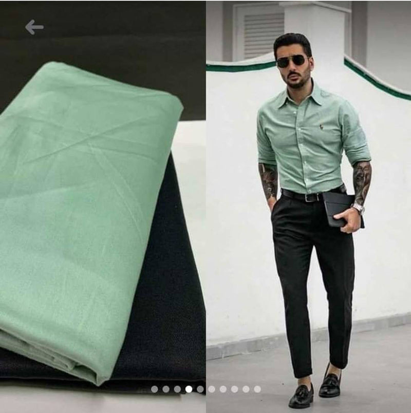 Men Solid Multicoloured Shirt & Pant Clothing Fabric