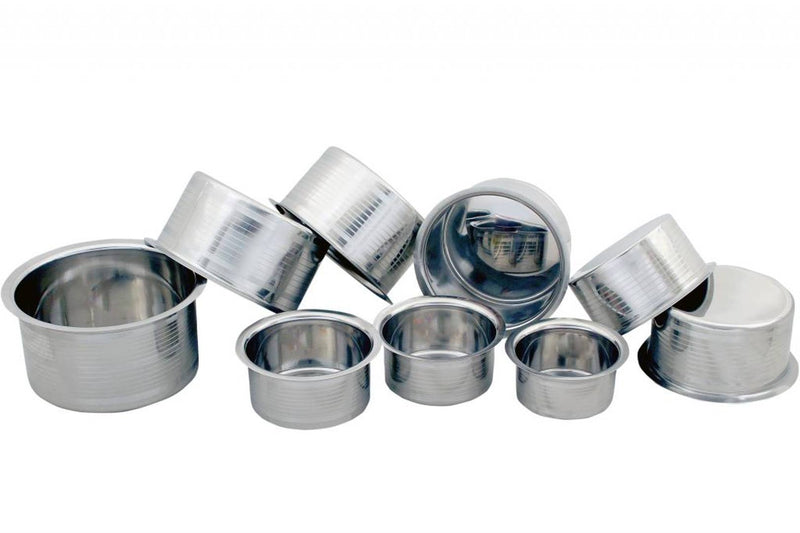 Essential Silver Touch Bottom Tope Set (Piece Of 9)