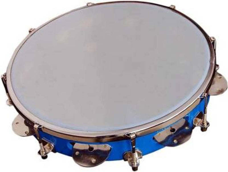 Premium Stoneware Blue Tambourine