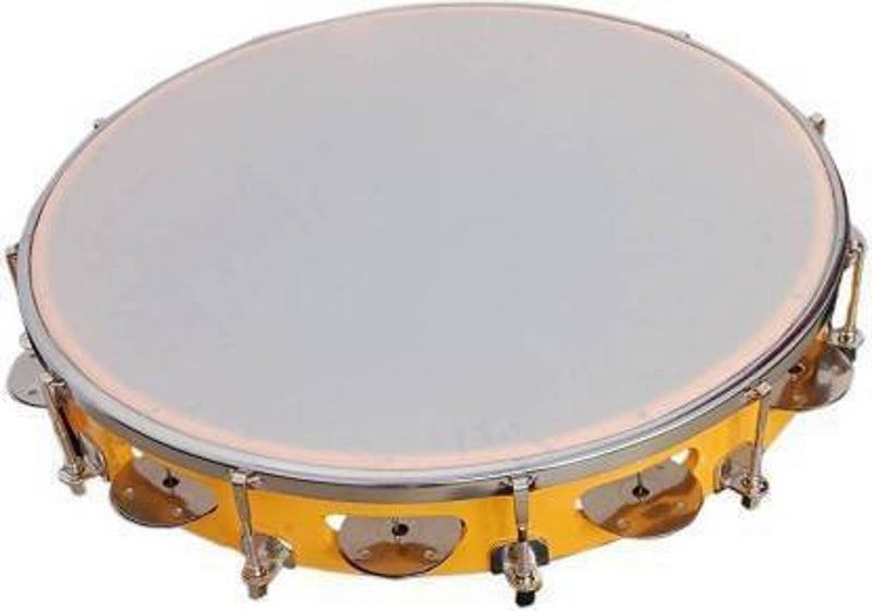 Premium Stoneware Yellow Tambourine