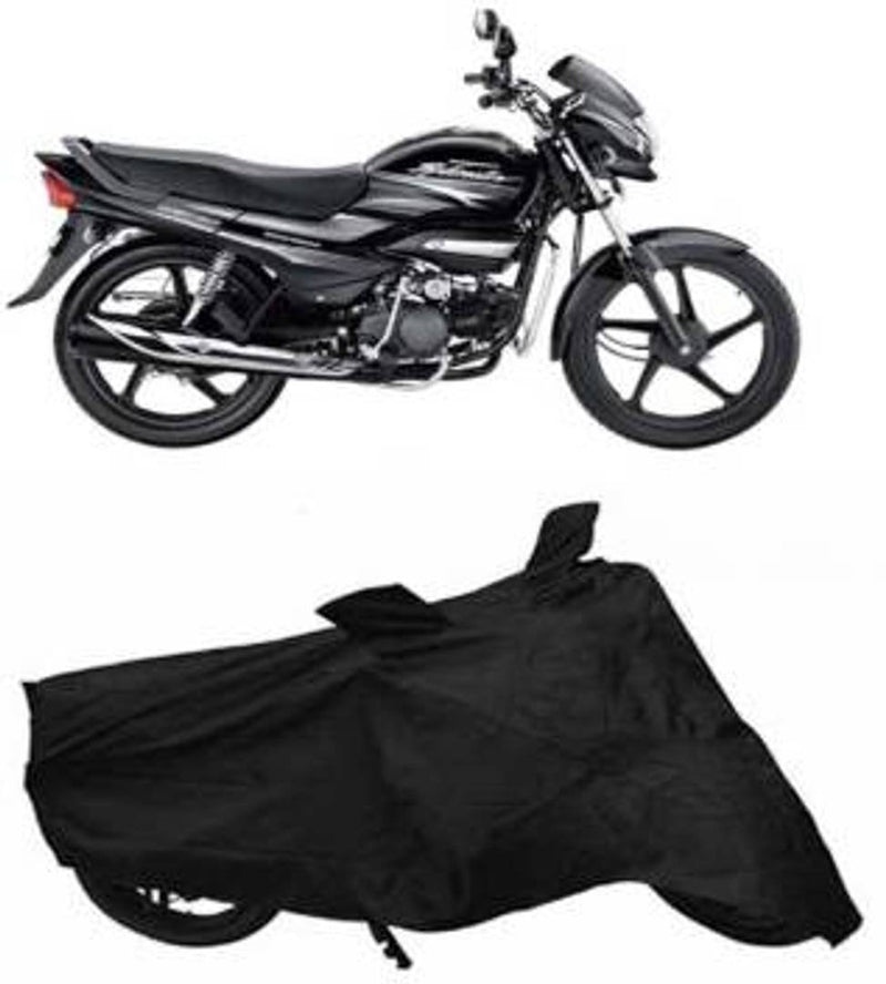 Assorted Stylish Daily-Use Polyester Scooty And Bike Covers Black