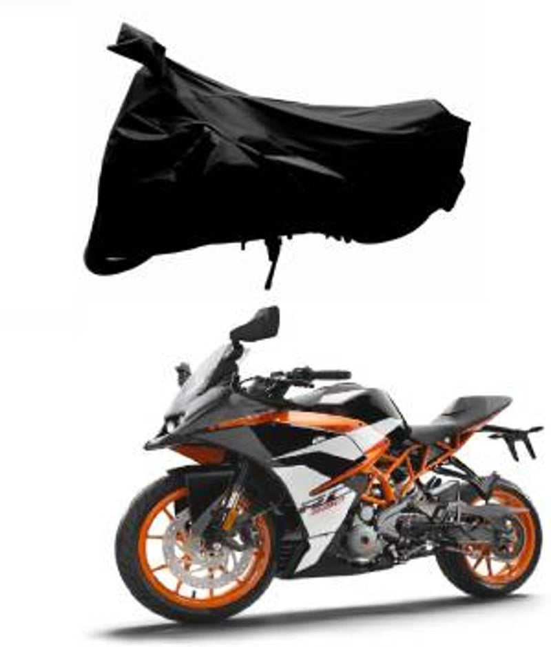 Assorted Stylish Daily-Use Polyester Scooty And Bike Covers Black