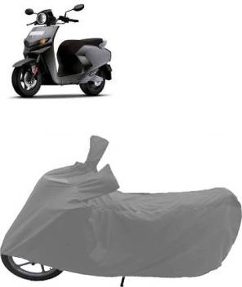 Assorted Stylish Daily-Use Polyester Scooty And Bike Covers Silver