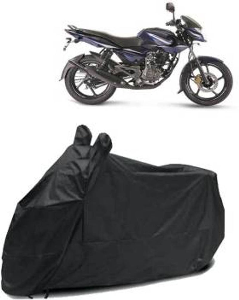 Assorted Stylish Daily-Use Polyester Scooty And Bike Covers Black