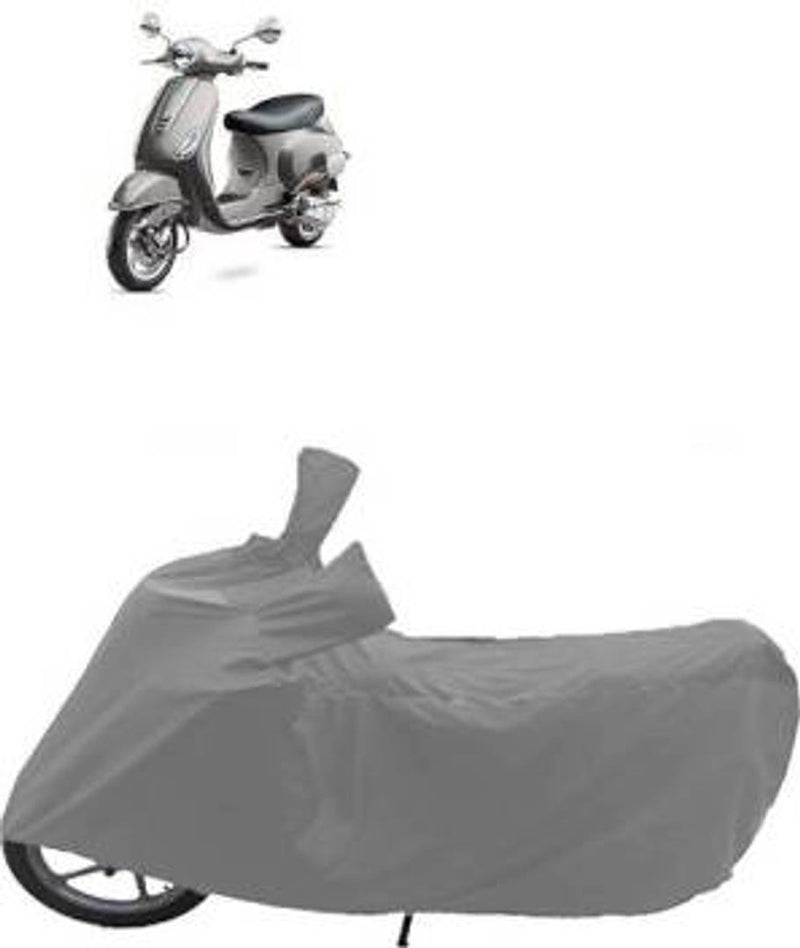 Assorted Stylish Daily-Use Polyester Scooty And Bike Covers Silver