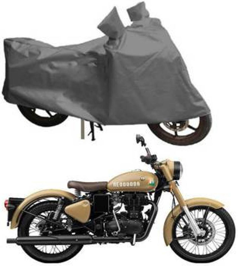 Assorted Stylish Daily-Use Polyester Scooty And Bike Cover Grey