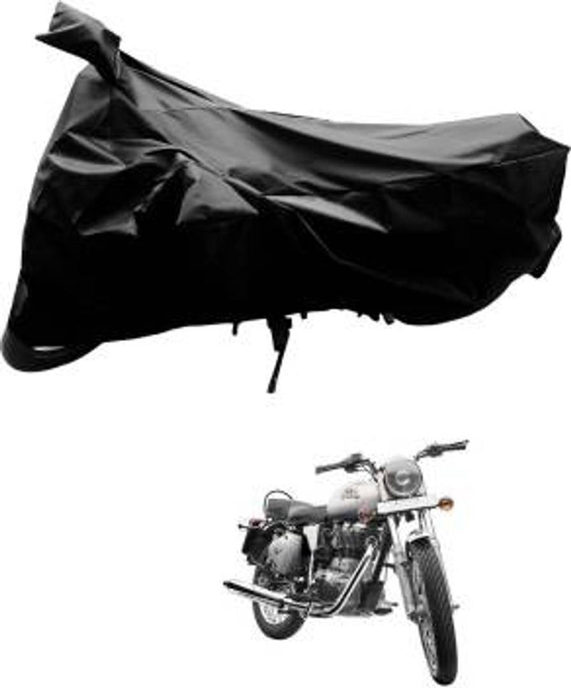 Assorted Stylish Daily-Use Polyester Scooty And Bike Covers Black