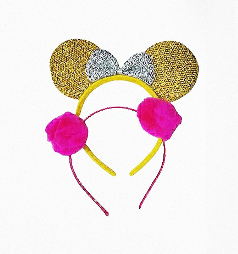 Exclusive Kids pom pom and Mickey hair band (pack of 2)