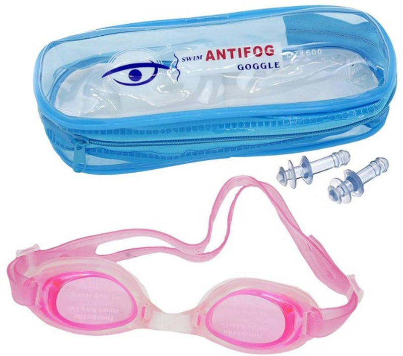 AXG UV Protection Anti Fog Swimming Goggles (Pink)