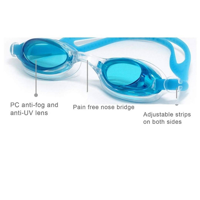 AXG UV Protection Anti Fog Swimming Goggles (Blue)
