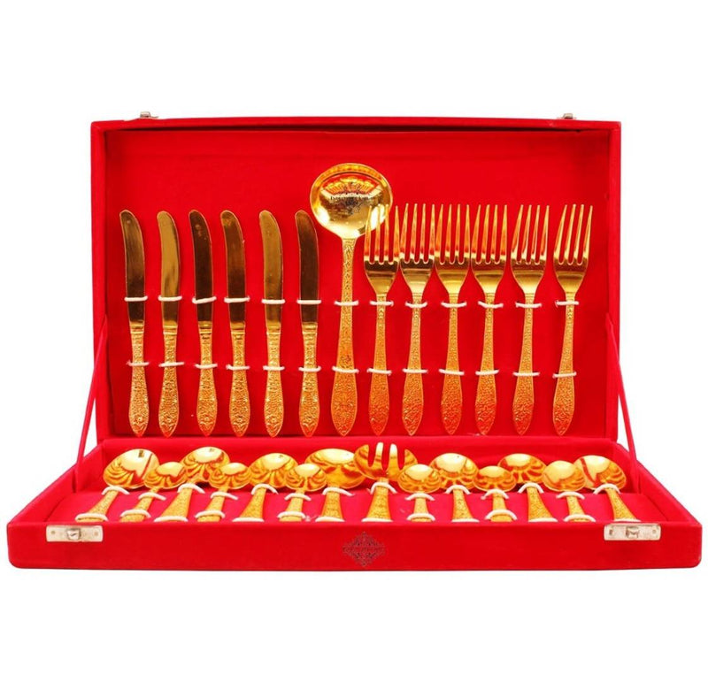 Premium Brass Cutlery Set
