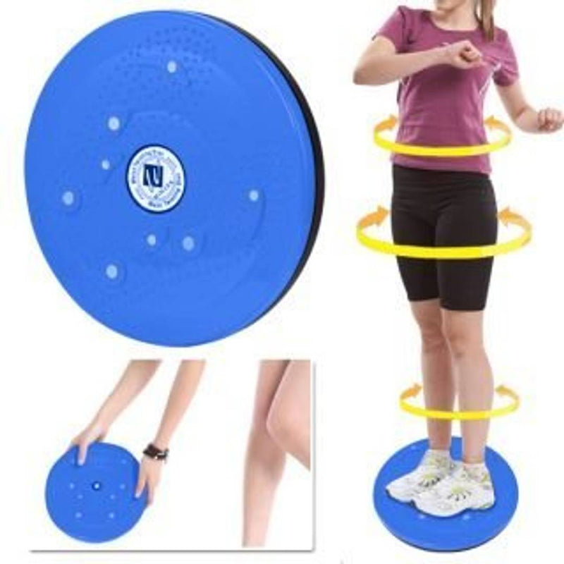 Waist Twister Disc Board Slim Waist and Lose Weight Arms Balance Exercise Figure Trimmer with Pull Rope (Multicolour)