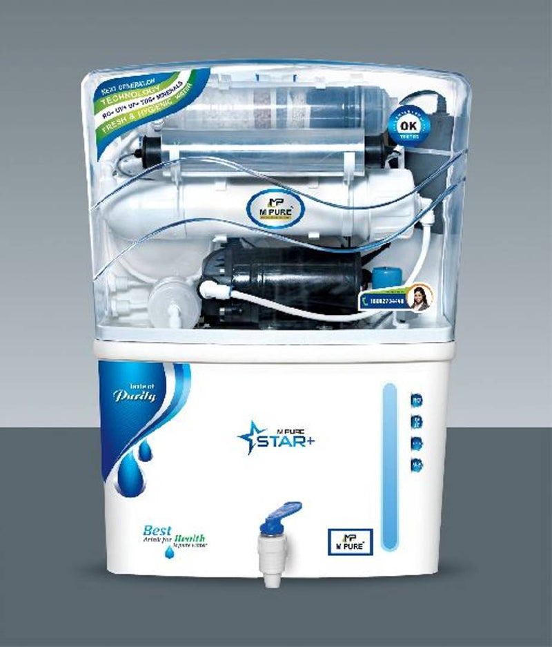Water Purifier UV + UF + TDS + ALK RO System