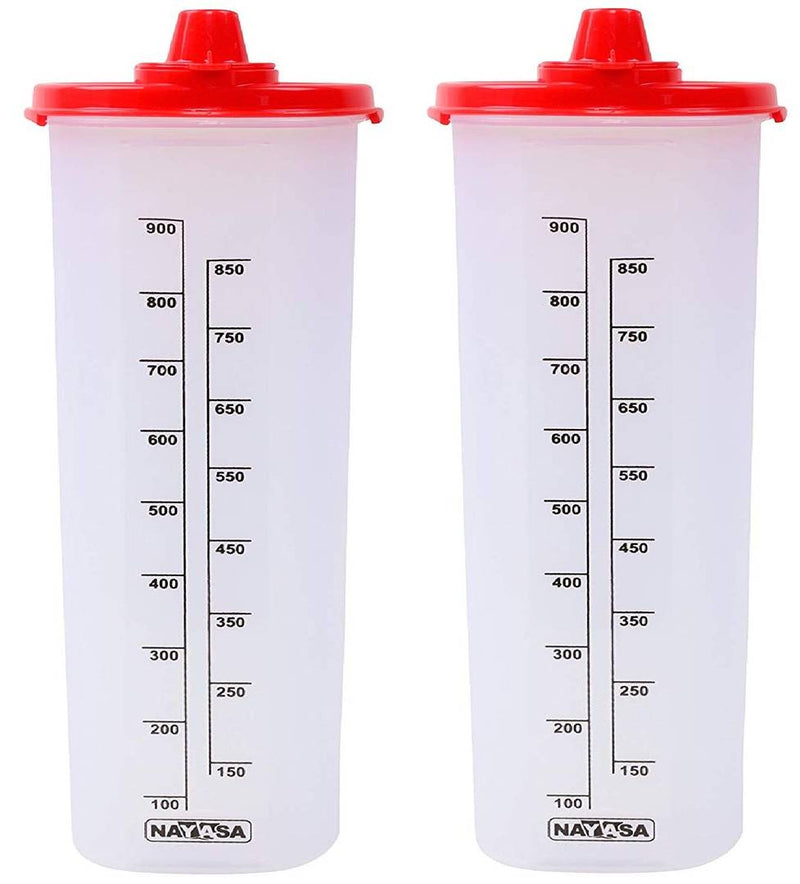 Nyasa Oil Dispenser With Measure 1 Litre Bottle Pack Of 2