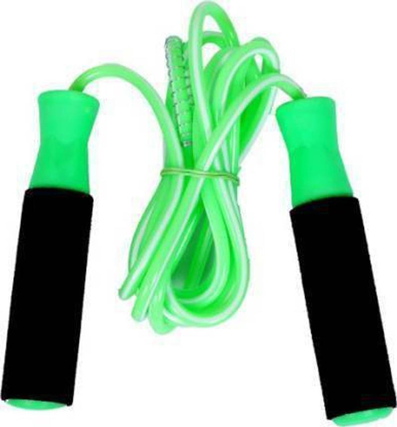 Green Steel Ball Bearing Skipping Rope (Length: 260 cm)