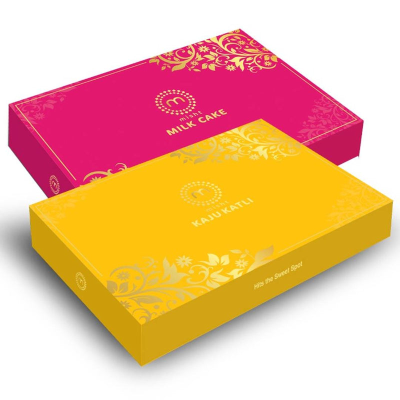 Preservatives Free Sweets - Special Edition - Festive Collection ( Kaju Katli - 430 g & Milk Cake 430 g )