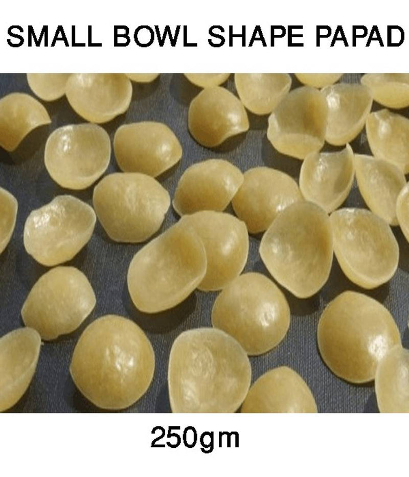 Small premium bowl shape papad 250gm Price Incl.Shipping