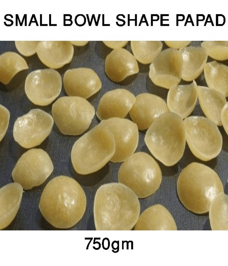 Small premium bowl shape papad 750gm Price Incl.Shipping