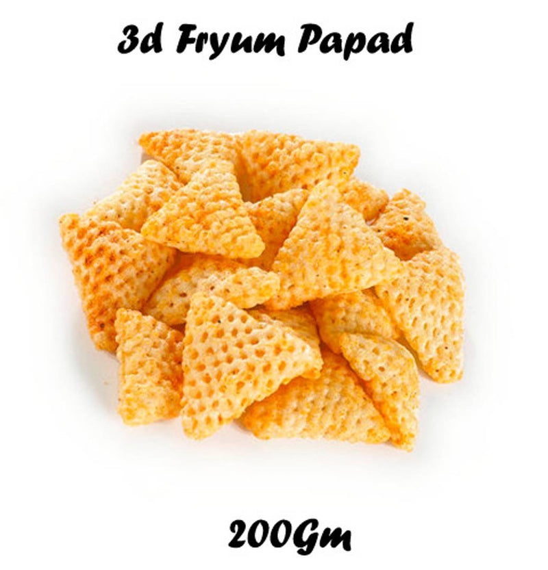 Premium Quality 3d Fryum Papad 200gm