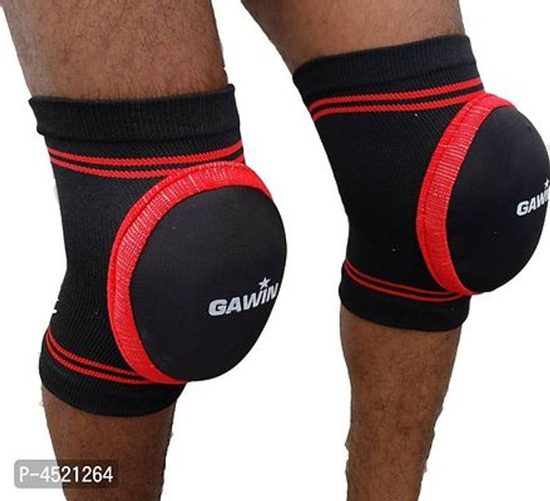 Round Knee Support - Red Medium